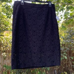 Black Lace Halogen Skirt! Size 12!